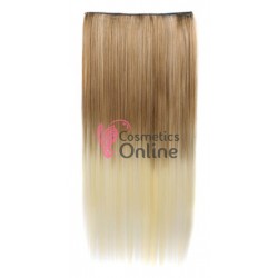 Extensie de par cu 5 Clips On delux dubla dreapta de 60 cm, Ombre Blond Inchis cu Blond Deschis 291430T613